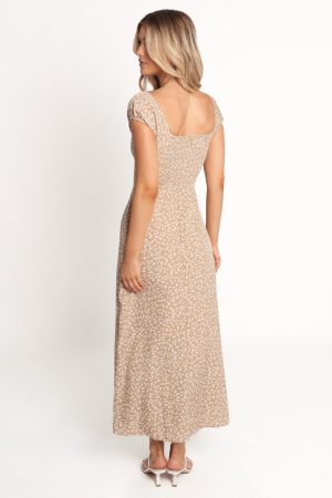 Leire Maxi Dress – Beige
