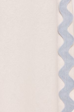 Lennie Midi Dress – Cream Blue