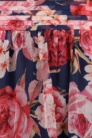 Lennon Halterneck Maxi Dress – Navy Floral