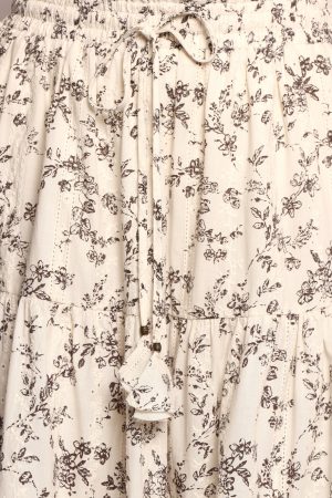 Lennon Maxi Skirt – Brown Ivory