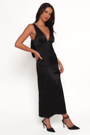 Lenora Maxi Dress – Black