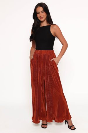 Leria Wide Pant – Burnt Orange
