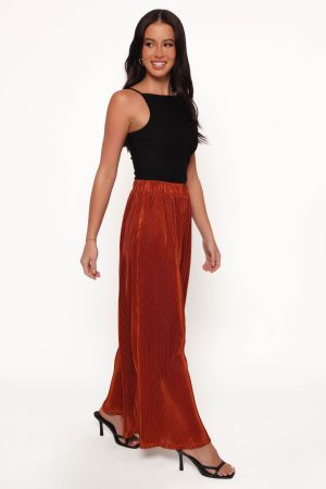 Leria Wide Pant – Burnt Orange