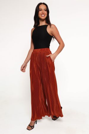 Leria Wide Pant – Burnt Orange