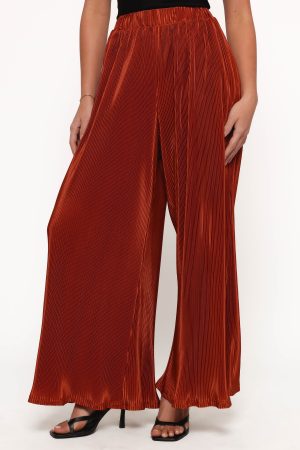 Leria Wide Pant – Burnt Orange