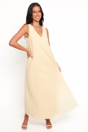 Lía Maxi Dress – Lemon