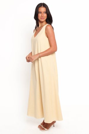 Lía Maxi Dress – Lemon