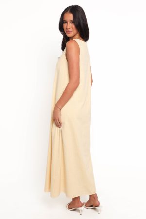 Lía Maxi Dress – Lemon