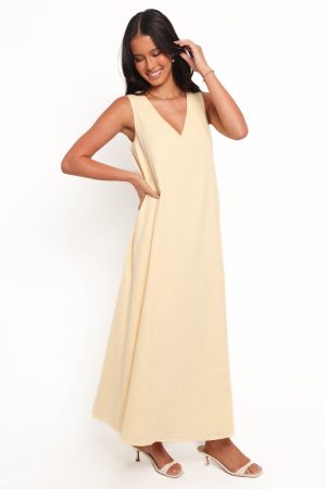Lía Maxi Dress – Lemon