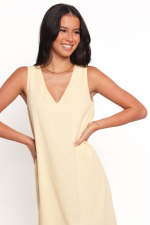 Lía Maxi Dress – Lemon