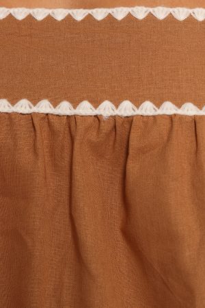 Lila Short Set – Tan White