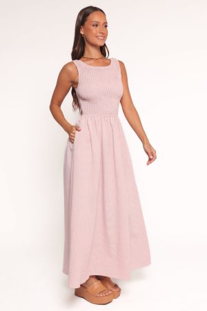 Lillie Maxi Dress – Pale Pink