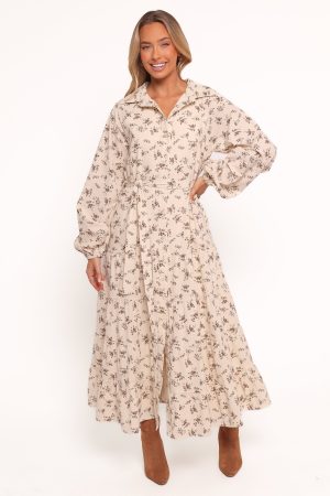 Lincoln Long Sleeve Maxi Dress – Floral