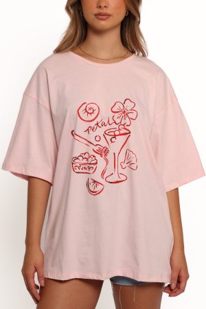 Loa Graphic Tee – Pink/Red