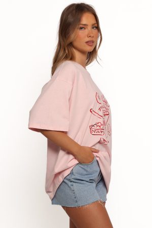 Loa Graphic Tee – Pink/Red