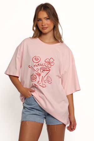 Loa Graphic Tee – Pink/Red