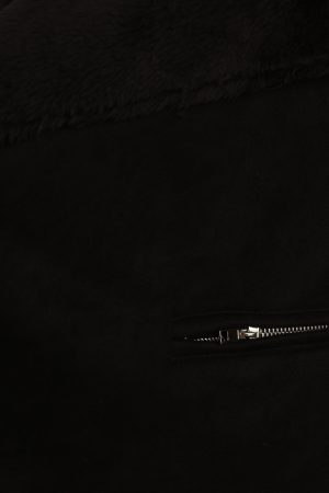 Lopez Faux Sherling Jacket – Black