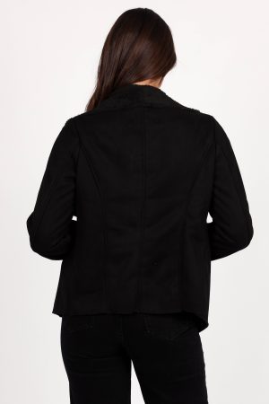 Lopez Faux Sherling Jacket – Black