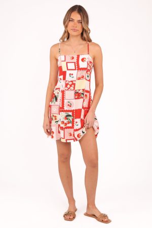 Loredana Mini Dress – Cherry