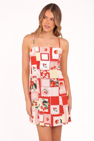 Loredana Mini Dress – Cherry
