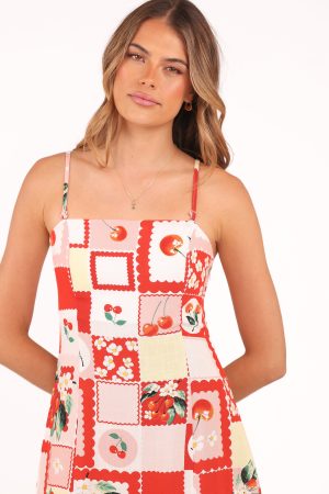 Loredana Mini Dress – Cherry