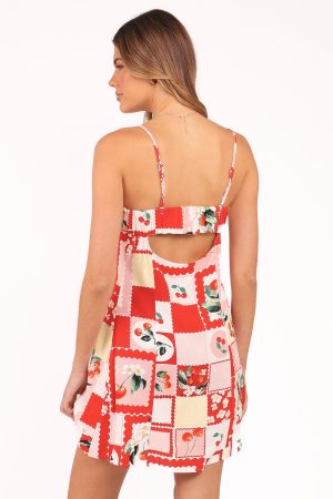 Loredana Mini Dress – Cherry