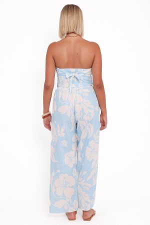Lourdes Wide Leg Pant – Blue Hibiscus