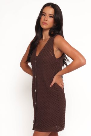 Luan Mini Dress – Chocolate