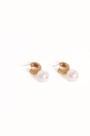 Luciana Earrings – Gold/Pearl
