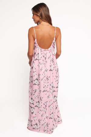 Lumina Maxi Dress – Pink Floral