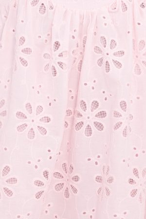Lynne Mini Dress – Pink Broderie