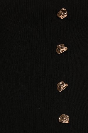 Lysa Knit Vest Top – Black