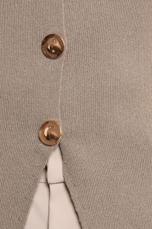 Machia Knit Vest Top – Khaki