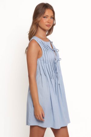 Madeline Mini Dress – Blue