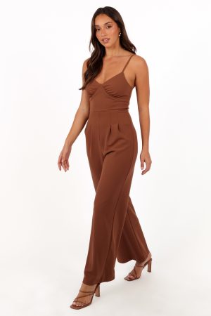 Maelle Jumpsuit – Banksia Brown