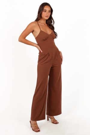 Maelle Jumpsuit – Banksia Brown