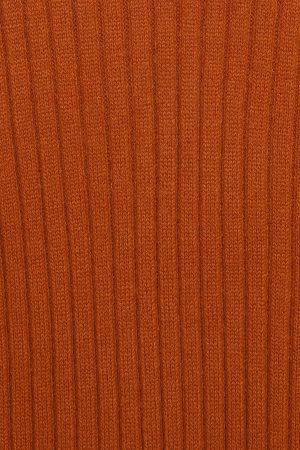 Makenna Long Open Front Cardigan – Rust