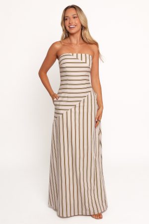 Maliah Maxi Dress – Vory Stripe