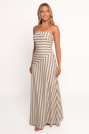 Maliah Maxi Dress – Vory Stripe