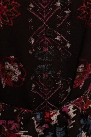 Mandy Long Sleeve Mini Dress – Chocolate Brown