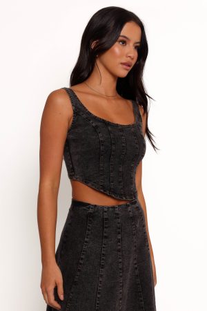 Mara Corset Top – Black