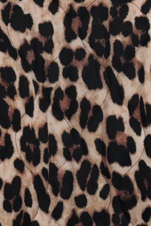 Marcos Leopard Print Quilted Jacket – Leopard