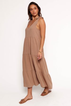 Marcy Midi Dress – Mocha