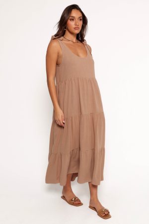Marcy Midi Dress – Mocha