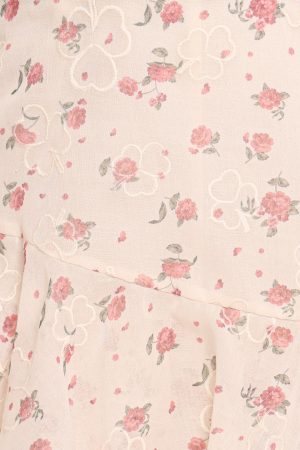 Maris Romper – Ivory Pink Rose