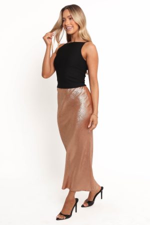 Mata Midi Skirt – Golden Sand