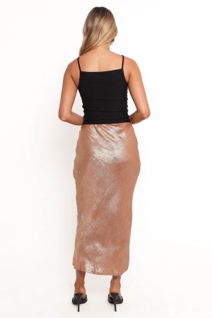Mata Midi Skirt – Golden Sand