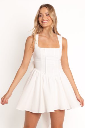 Mayra Mini Dress – White