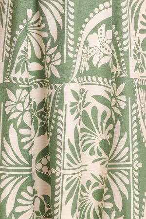 McKinley Mini Dress – Green Floral