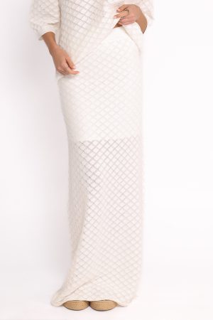 Meera Midi Skirt – White